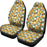 Yellow Watercolor Rose Print Universal Fit Car Seat Covers 102422