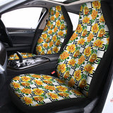 Yellow Watercolor Rose Print Universal Fit Car Seat Covers 102422