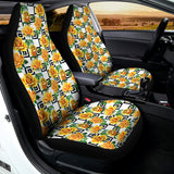Yellow Watercolor Rose Print Universal Fit Car Seat Covers 102422