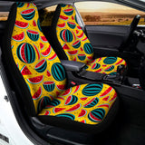 Yellow Watermelon Pieces Pattern Print Universal Fit Car Seat Covers 102422
