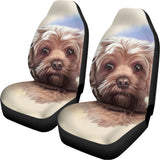 Yorkshire Terrier Portrait Print Universal Fit Car Seat Covers 102422
