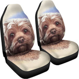Yorkshire Terrier Portrait Print Universal Fit Car Seat Covers 102422