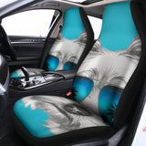 Yorkshire Terrier With Sunglasses Print Universal Fit Car Seat Covers 102422