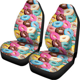 Yummy Donut Pattern Print Universal Fit Car Seat Covers 102422