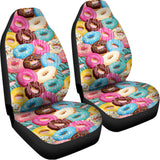 Yummy Donut Pattern Print Universal Fit Car Seat Covers 102422