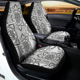 Zentangle Floral Pattern Print Universal Fit Car Seat Covers 102422