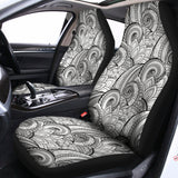Zentangle Flower Pattern Print Universal Fit Car Seat Covers 102422