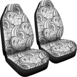 Zentangle Flower Pattern Print Universal Fit Car Seat Covers 102422