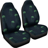 Zentangle Jellyfish Pattern Print Universal Fit Car Seat Covers 102422