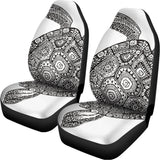 Zentangle Sea Turtle Print Universal Fit Car Seat Covers 102422