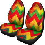 Zig Zag Reggae Pattern Print Universal Fit Car Seat Covers 102422
