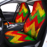 Zig Zag Reggae Pattern Print Universal Fit Car Seat Covers 102422