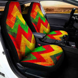 Zig Zag Reggae Pattern Print Universal Fit Car Seat Covers 102422