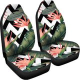 Zig Zag Tropical Pattern Print Universal Fit Car Seat Covers 102422