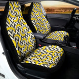 Zigzag Banana Pattern Print Universal Fit Car Seat Covers 102422