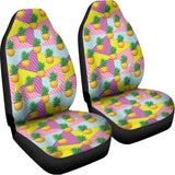 Zigzag Pineapple Pattern Print Universal Fit Car Seat Covers 102422