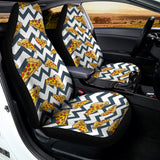 Zigzag Pizza Pattern Print Universal Fit Car Seat Covers 102422
