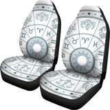 Zodiac Astrology Signs Print Universal Fit Car Seat Covers 102422