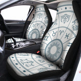 Zodiac Astrology Signs Print Universal Fit Car Seat Covers 102422