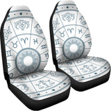 Zodiac Astrology Signs Print Universal Fit Car Seat Covers 102422