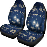 Zodiac Astrology Symbols Print Universal Fit Car Seat Covers 102422
