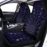 Zodiac Symbols Circle Print Universal Fit Car Seat Covers 102422