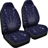 Zodiac Symbols Circle Print Universal Fit Car Seat Covers 102422