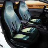 Zombie Hand Rising From Grave Print Universal Fit Car Seat Covers 102422