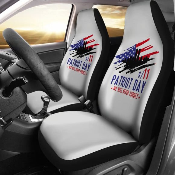 09.11 Patriot Day We Will Never Forget Car Seat Covers 210305 - YourCarButBetter