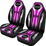 2 Front Camaro Seat Covers Pink 144627 - YourCarButBetter