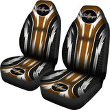2 Front Dodge Challenger Seat Covers Brown 144627 - YourCarButBetter