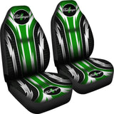 2 Front Dodge Challenger Seat Covers Green 144627 - YourCarButBetter