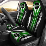 2 Front Dodge Challenger Seat Covers Green 144627 - YourCarButBetter