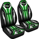 2 Front Dodge Charger Seat Covers Green 094209 - YourCarButBetter