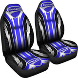 2 Front Ducati Seat Covers Blue 144627 - YourCarButBetter