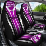 2 Front Ducati Seat Covers Pink 144627 - YourCarButBetter