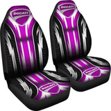 2 Front Ducati Seat Covers Pink 144627 - YourCarButBetter