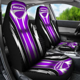 2 Front Ducati Seat Covers Purple 144627 - YourCarButBetter