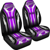 2 Front Ducati Seat Covers Purple 144627 - YourCarButBetter