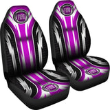 2 Front Fiat Seat Covers Pink 144627 - YourCarButBetter