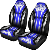 2 Front Holden Seat Covers Blue 144627 - YourCarButBetter