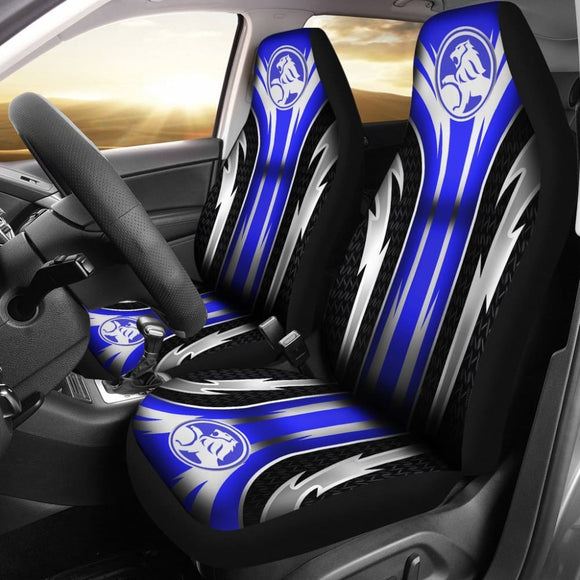 2 Front Holden Seat Covers Blue 144627 - YourCarButBetter