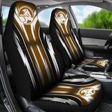 2 Front Holden Seat Covers Brown 144627 - YourCarButBetter