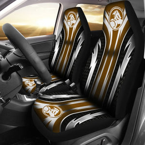 2 Front Holden Seat Covers Brown 144627 - YourCarButBetter