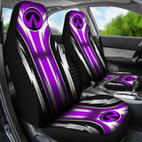2 Front Infiniti Seat Covers Purple 144627 - YourCarButBetter