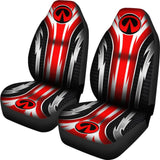 2 Front Infiniti Seat Covers Red 144627 - YourCarButBetter