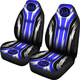 2 Front Kia Seat Covers Blue 144627 - YourCarButBetter