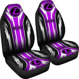 2 Front Lexus Seat Covers Purple 144627 - YourCarButBetter