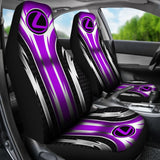 2 Front Lexus Seat Covers Purple 144627 - YourCarButBetter