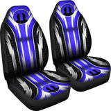 2 Front Mopar Seat Covers Blue 144627 - YourCarButBetter